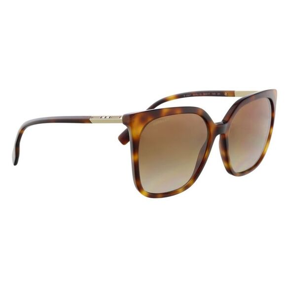 Burberry 0BE4347 33161356 Full Rim Havana Square Sunglasses - Picture 3 of 5